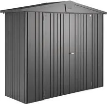 Plechový zahradní domek Biohort Europa 2A vel. 224 x 80 cm tmavě šedý metalický