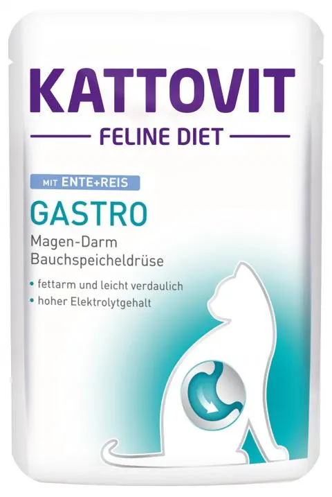 Kapsička Kattovit Gastro kachna/rýže 85g