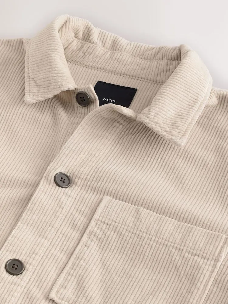 Režná - Manšestrová lehká bunda s jednou kapsou