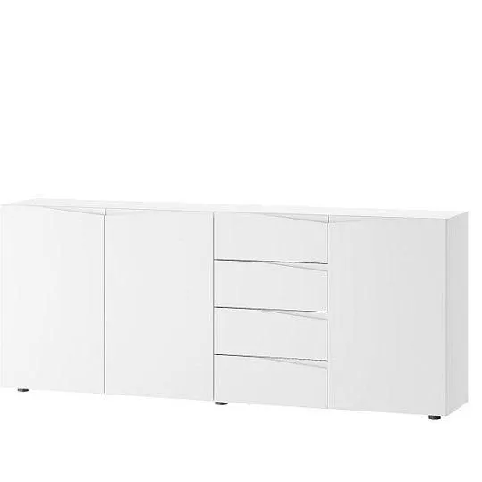 Luccarelli 03 komoda 3D4S, bílý mat