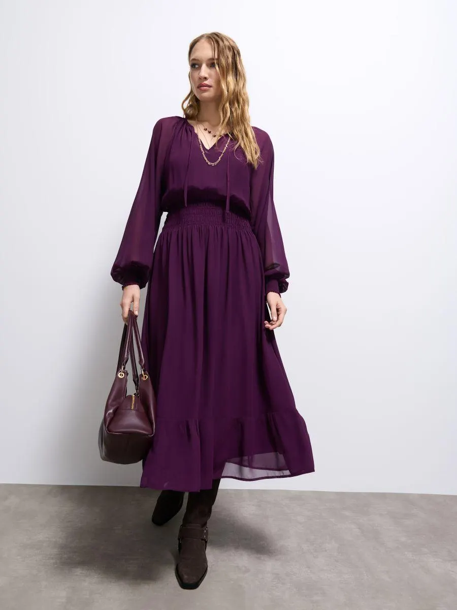 Šifonové maxi šaty