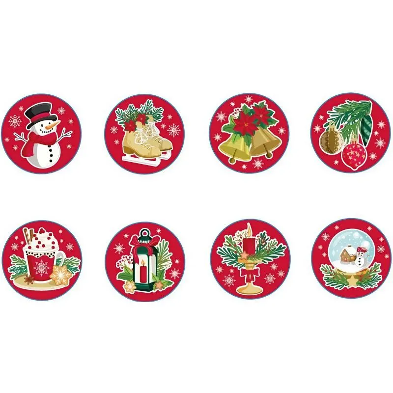 Samolepky na dárky 200 ks, 2,5cm