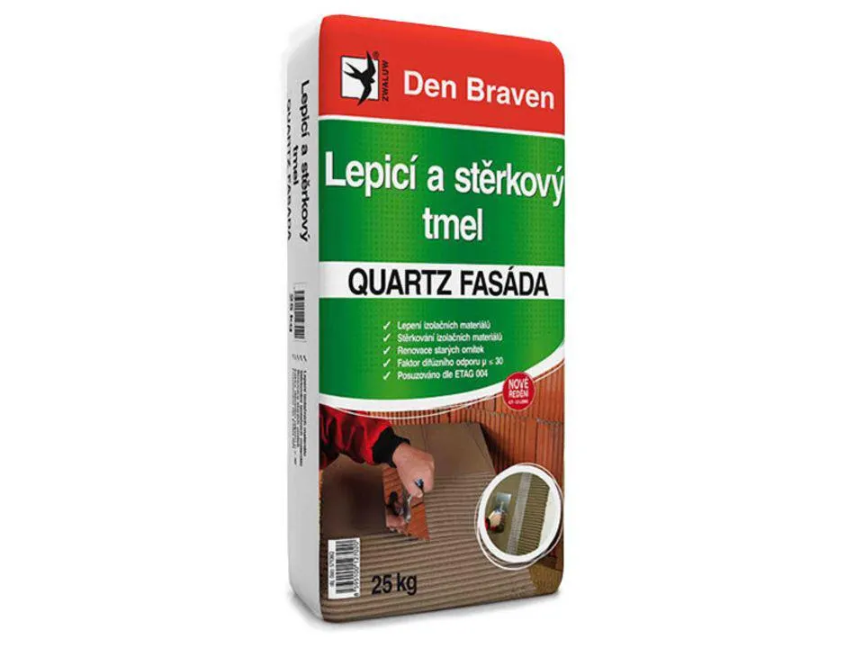 Lepidlo a stěrka Quartz fasáda 25 kg