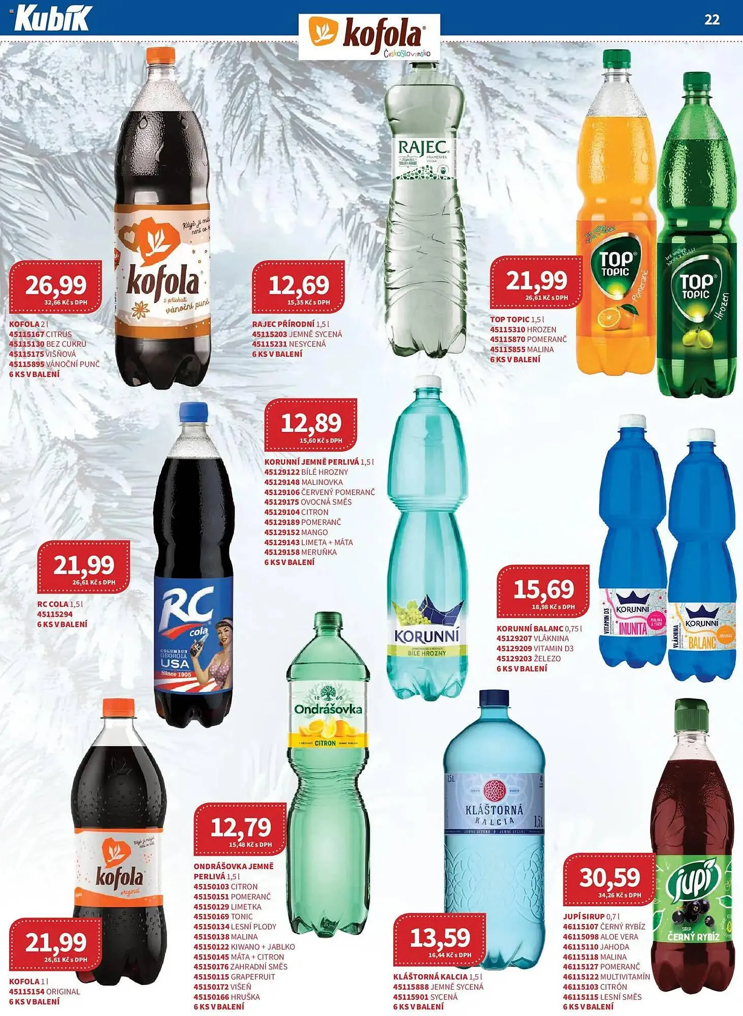 Kubík potraviny leták - 1. prosince 31. prosince 2025 - Page 22