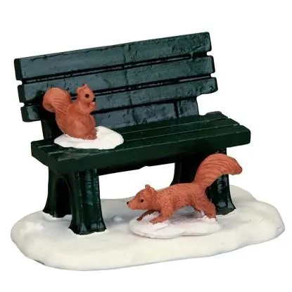 Lemax Vánoční dekorace Parková lavička v zimě