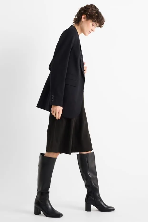 Kalhoty culotte - high waist - wide leg