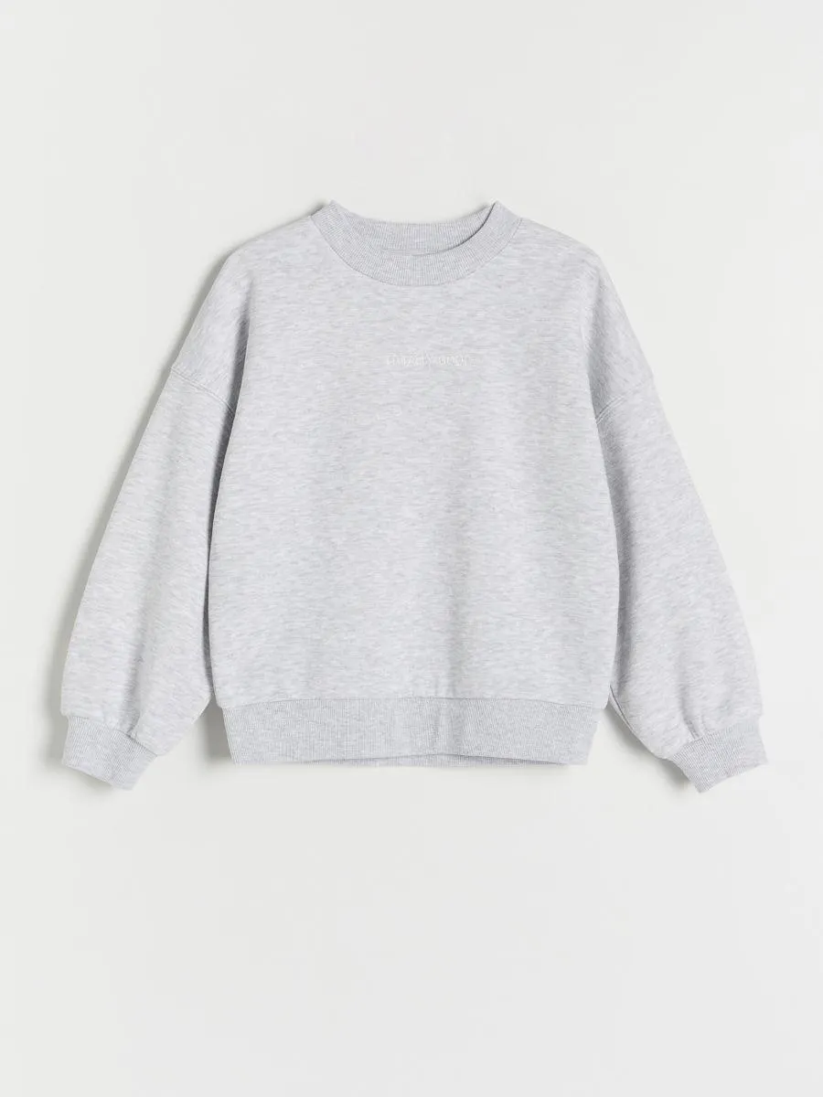 Bavlněná mikina s nápisem