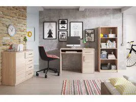 Kancelářská sestava CALLAN 04, dub sonoma světlý