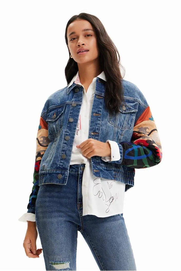 bunda Desigual Sebasti denim medium dark