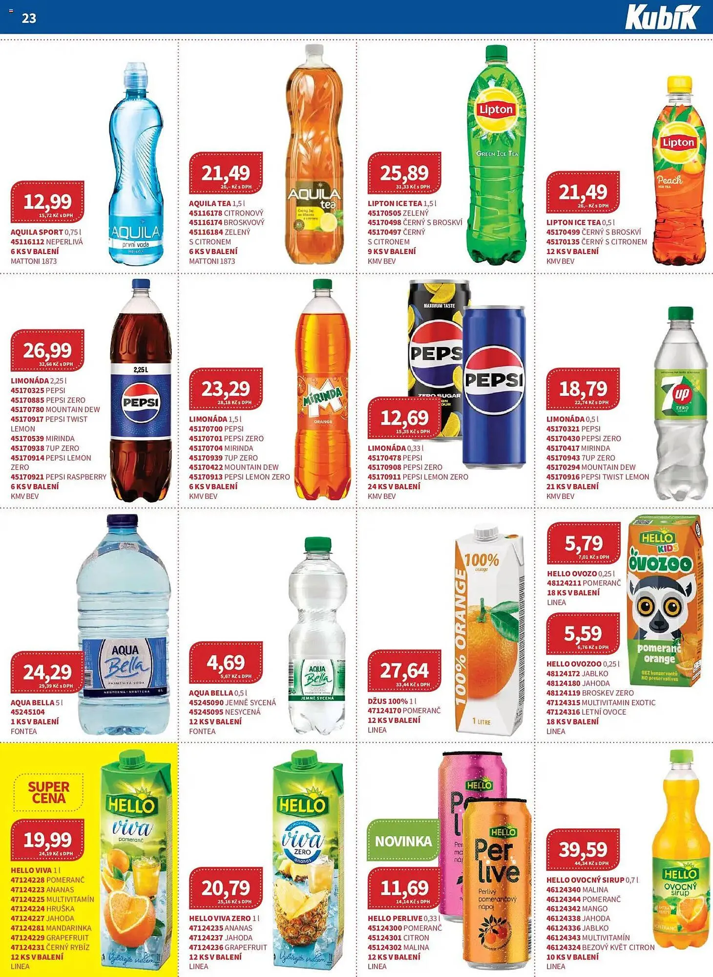 Kubík potraviny leták - 1. dubna 30. dubna 2026 - Page 23