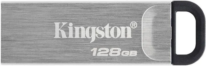 Kingston DataTraveler Kyson, - 128GB, stříbrná