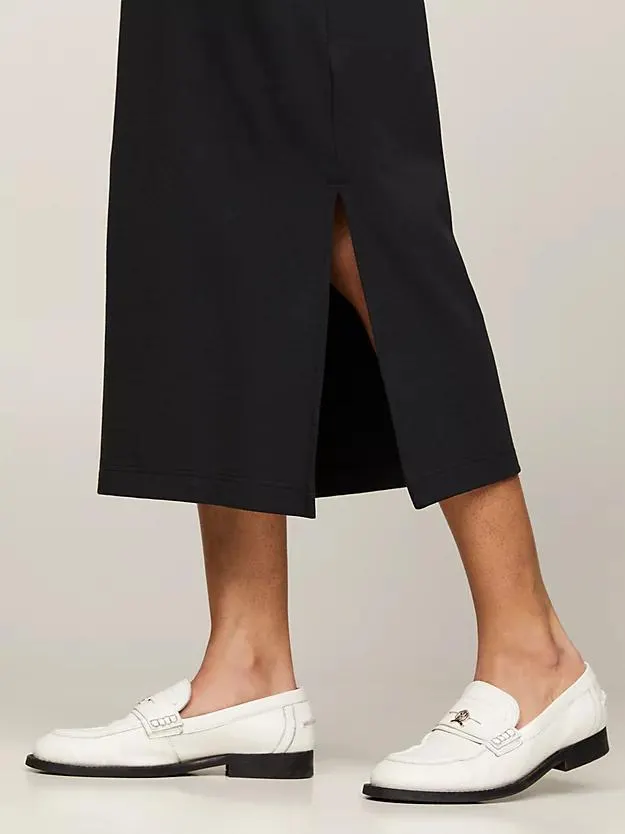 Slim Fit T-Shirt-Kleid in Maxi-Länge