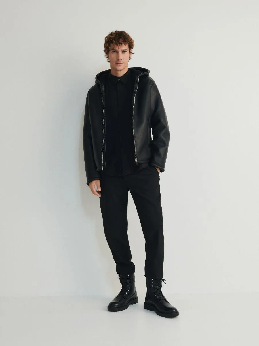 Geacă din piele ecologică