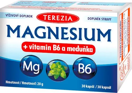 Magnesium + Vitamín B6 a Meduňka, 30 ks