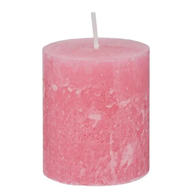 RUSTIC Svíčka 8 cm - růžová