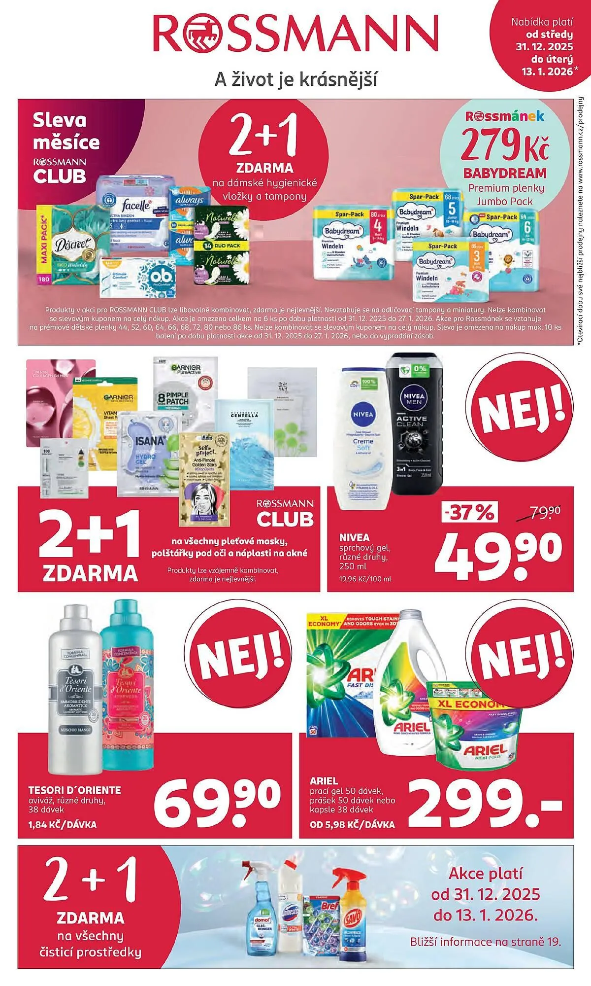 Rossmann leták - 31. prosince 13. ledna 2026 - Page 1