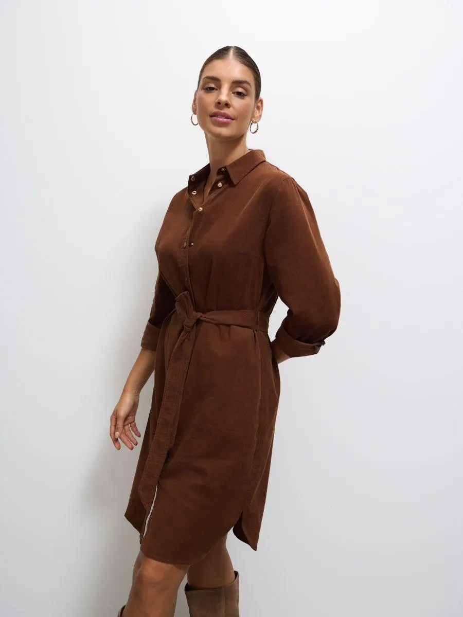 Manšestrové mini šaty