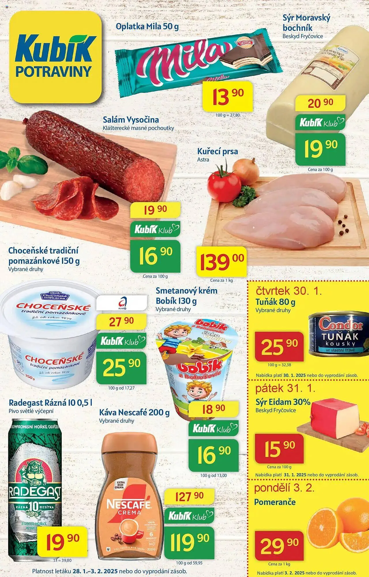 Kubík potraviny leták - 1