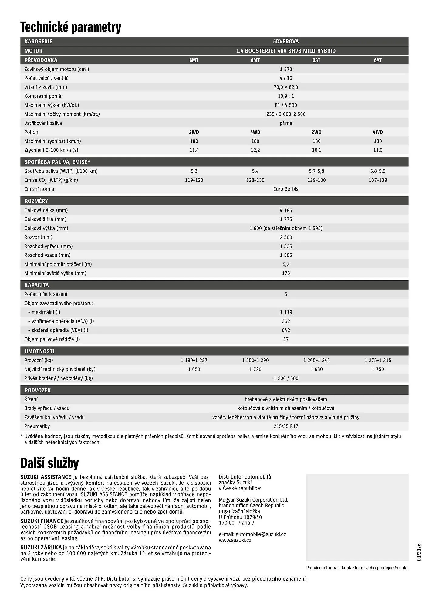 Suzuki leták - 1. dubna 30. dubna 2026 - Page 4