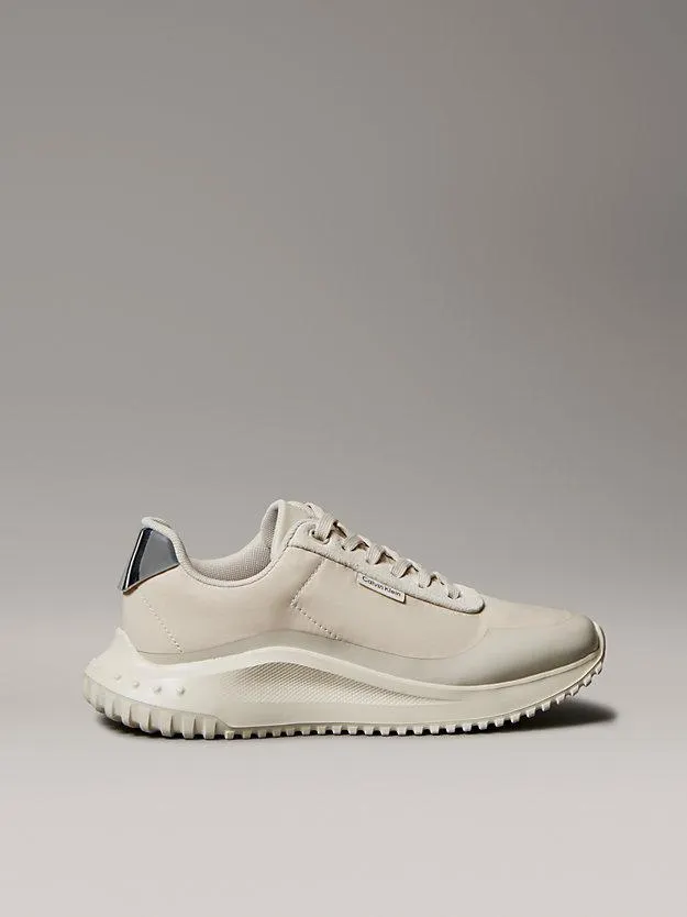 Mirrored Silver Tab Ultralight Trainers