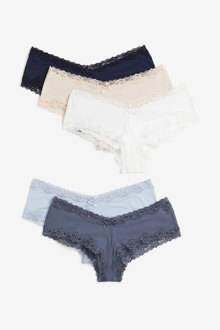 Lot de 5 culottes Hipster