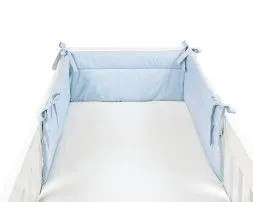 Mantinel do postýlky modrý 30 x 210 cm