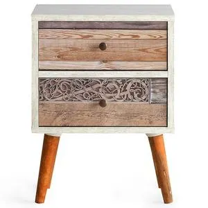 LIZA MALMÖ, bílá/ořech