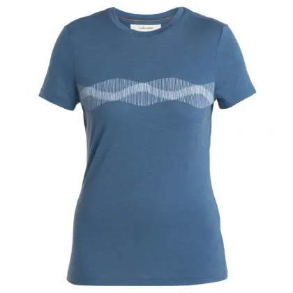 Icebreaker Women Merino 150 Tech Lite III SS Tee Mountain Lines