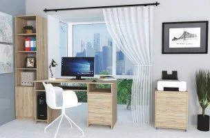 Kancelářská sestava MAUGHANI II, dub sonoma