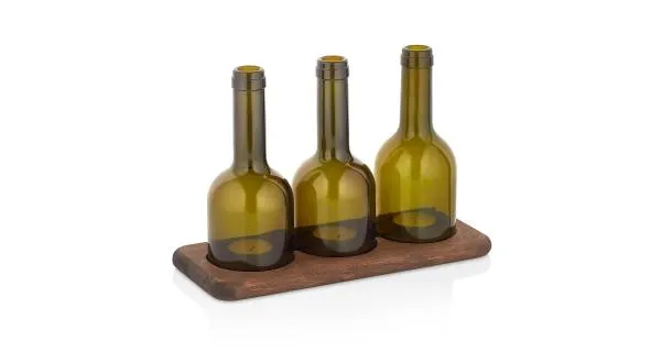 Dekorativní svícen - LAHVE, 11 x 28 x 20 cm DOPRODEJ