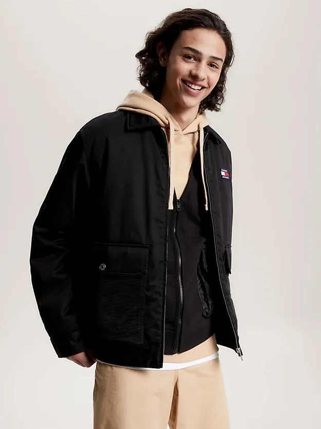 Padded Contrast Pocket Workwear Jacket