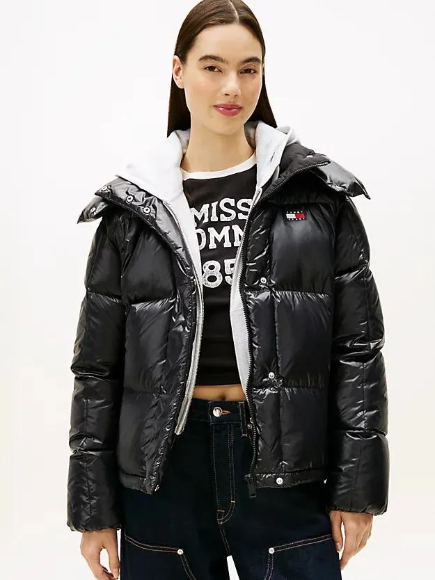 Shiny Quilted Down Alaska Puffer Jacket
