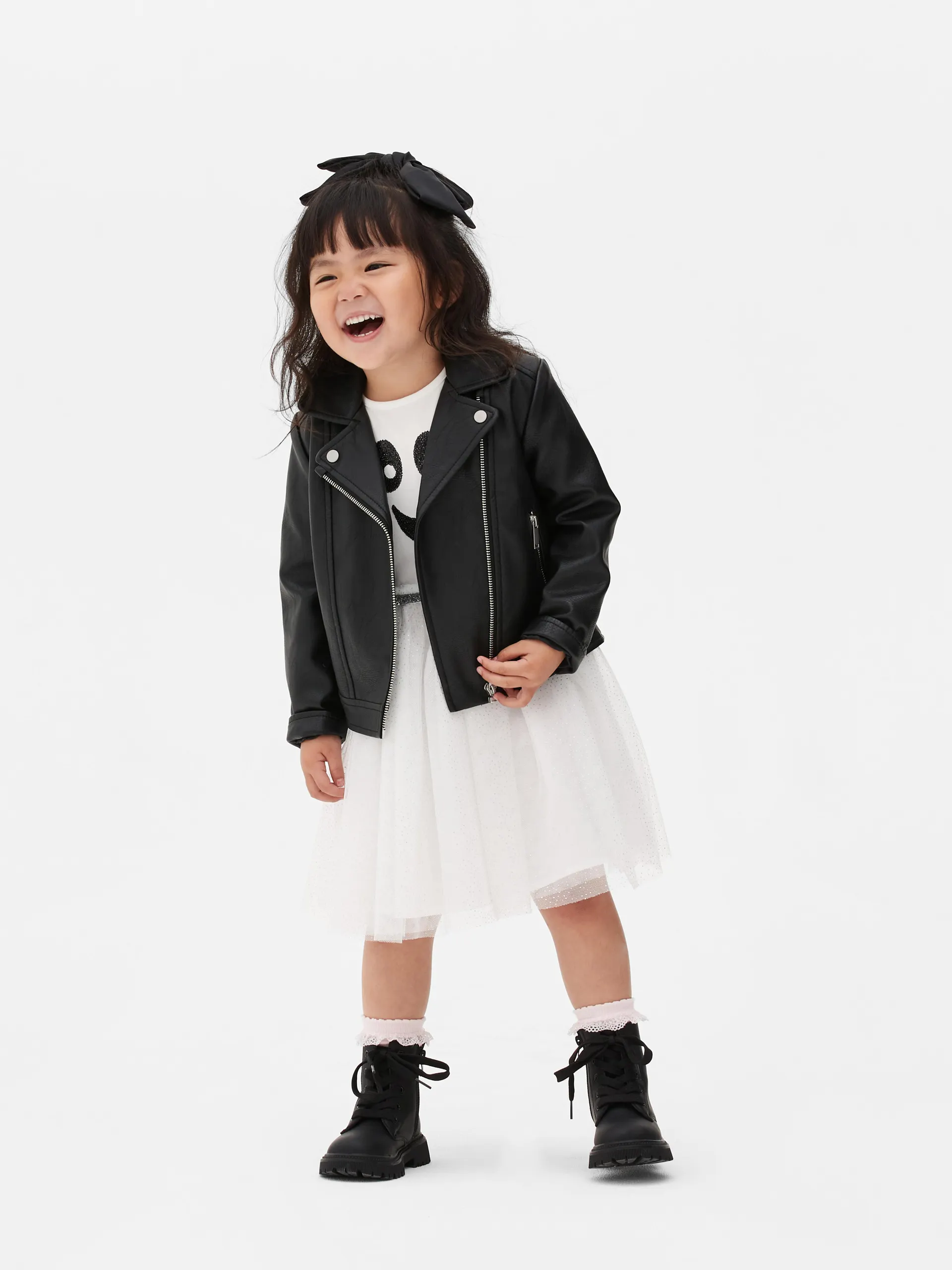 Motorkářská bunda z umělé kůže