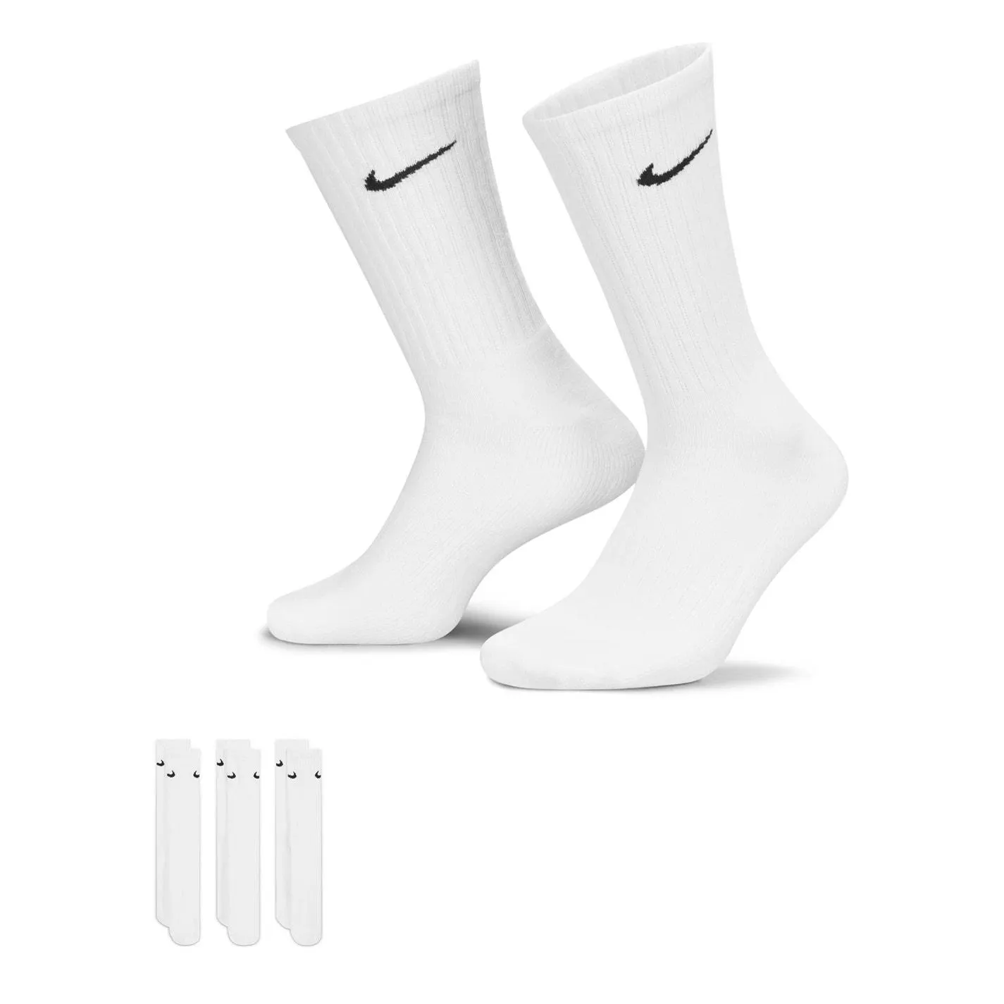 Everyday 3 Pack Cotton Cushioned Crew Socks