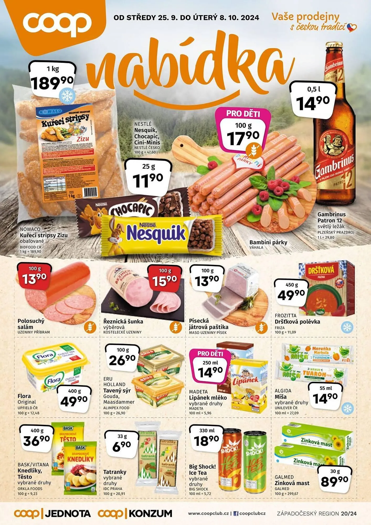 Coop leták - 25. září 8. října 2024 - Page 1