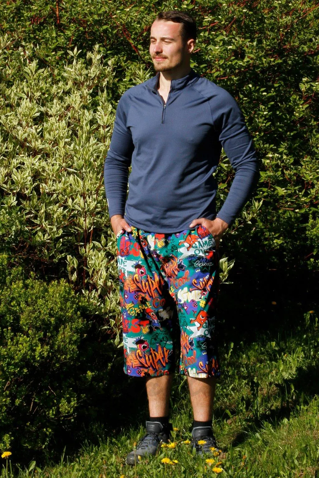 Capri plátno barevný digitální tisk - délka 55 cm nebo 77 cm