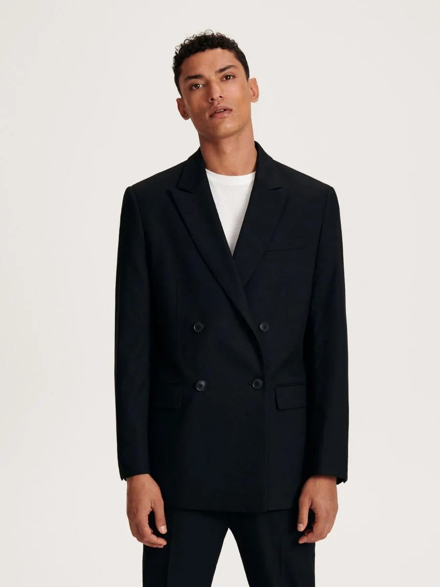 Dvouřadé sako s příměsí vlny