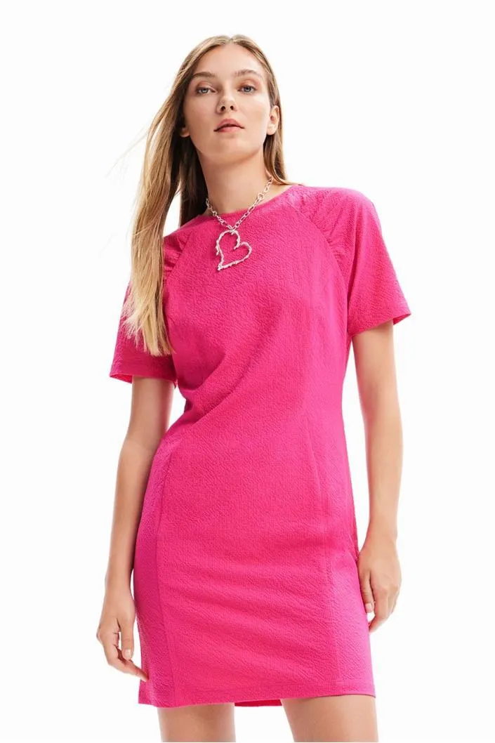 šaty Desigual Yukon fucsia