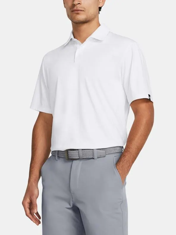 Pánské tričko Under Armour UA T2G Polo LB-WHT