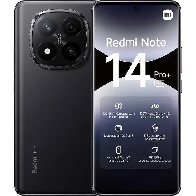 Xiaomi Redmi Note 14 Pro+ 5G 8GB/256G Black