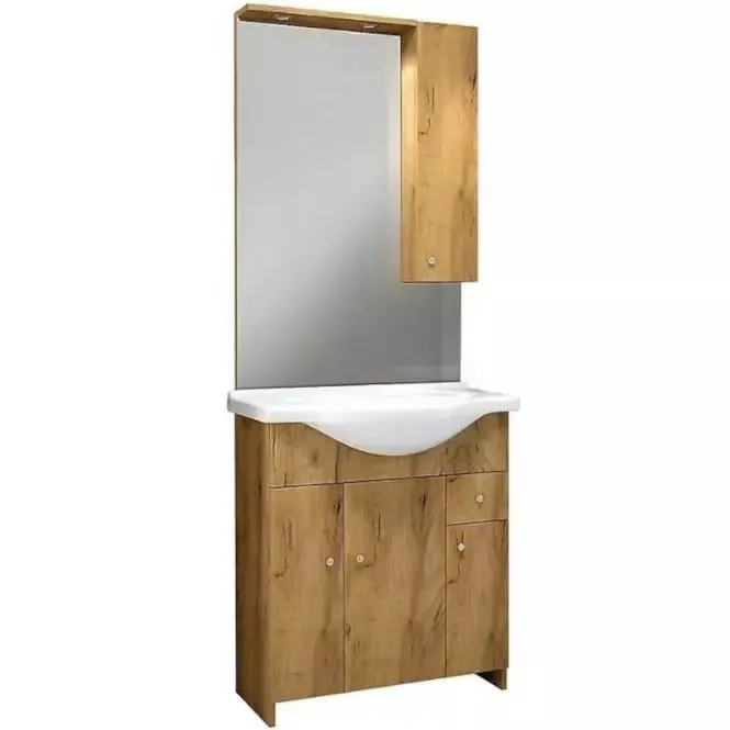 Skříňka s umyvadlem Bratislava 75 zlatý dub