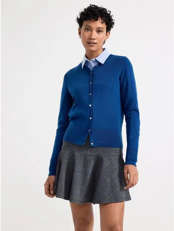 Jemně pletený kardigan