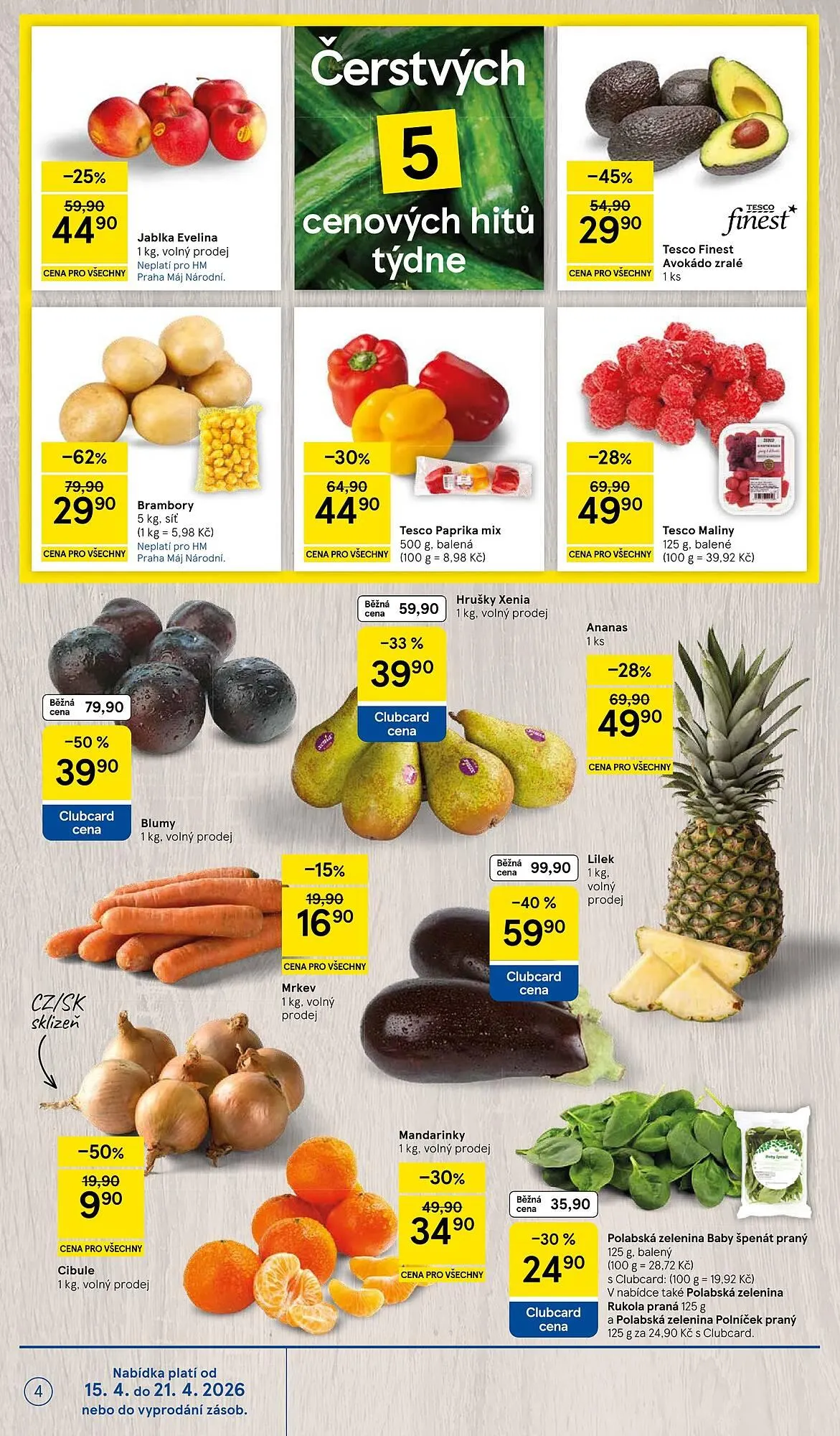 Tesco leták - 15. dubna 21. dubna 2026 - Page 4