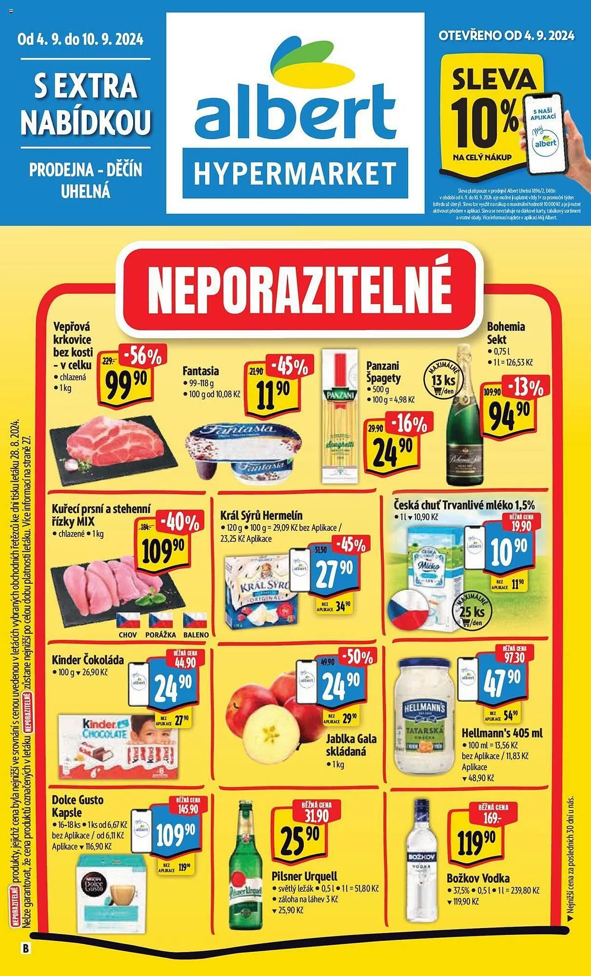 Albert Hypermarket leták - 4. září 10. září 2024 - Page 1