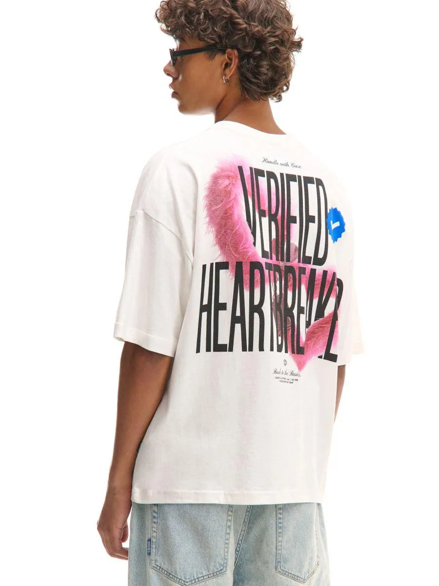 Bílá tričko s potiskem