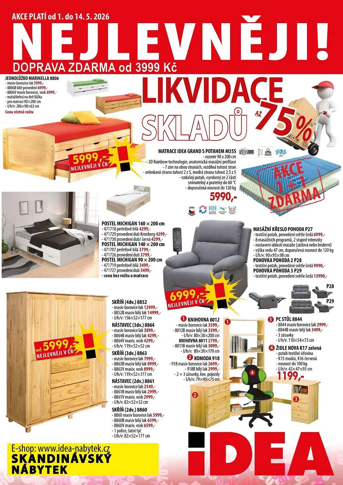 IDEA nábytek leták - 1. května 14. května 2026 - Page 1
