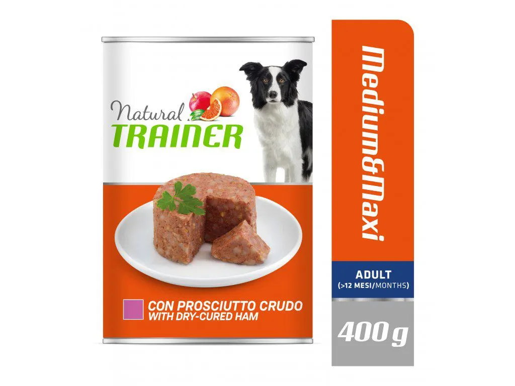 Konzerva Natural Trainer MAINT M&M ADULT šunka 400 g LT