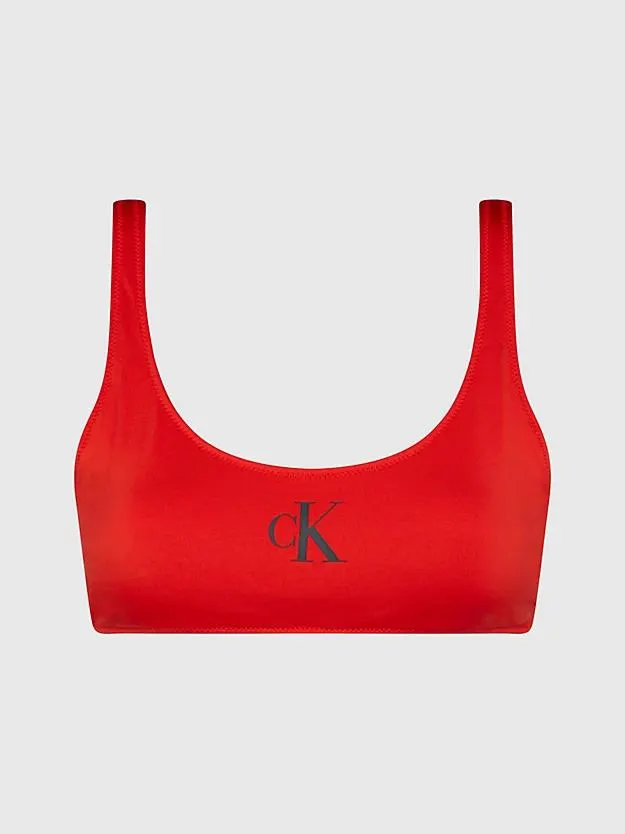 Bralette Bikini Top - CK Monogram