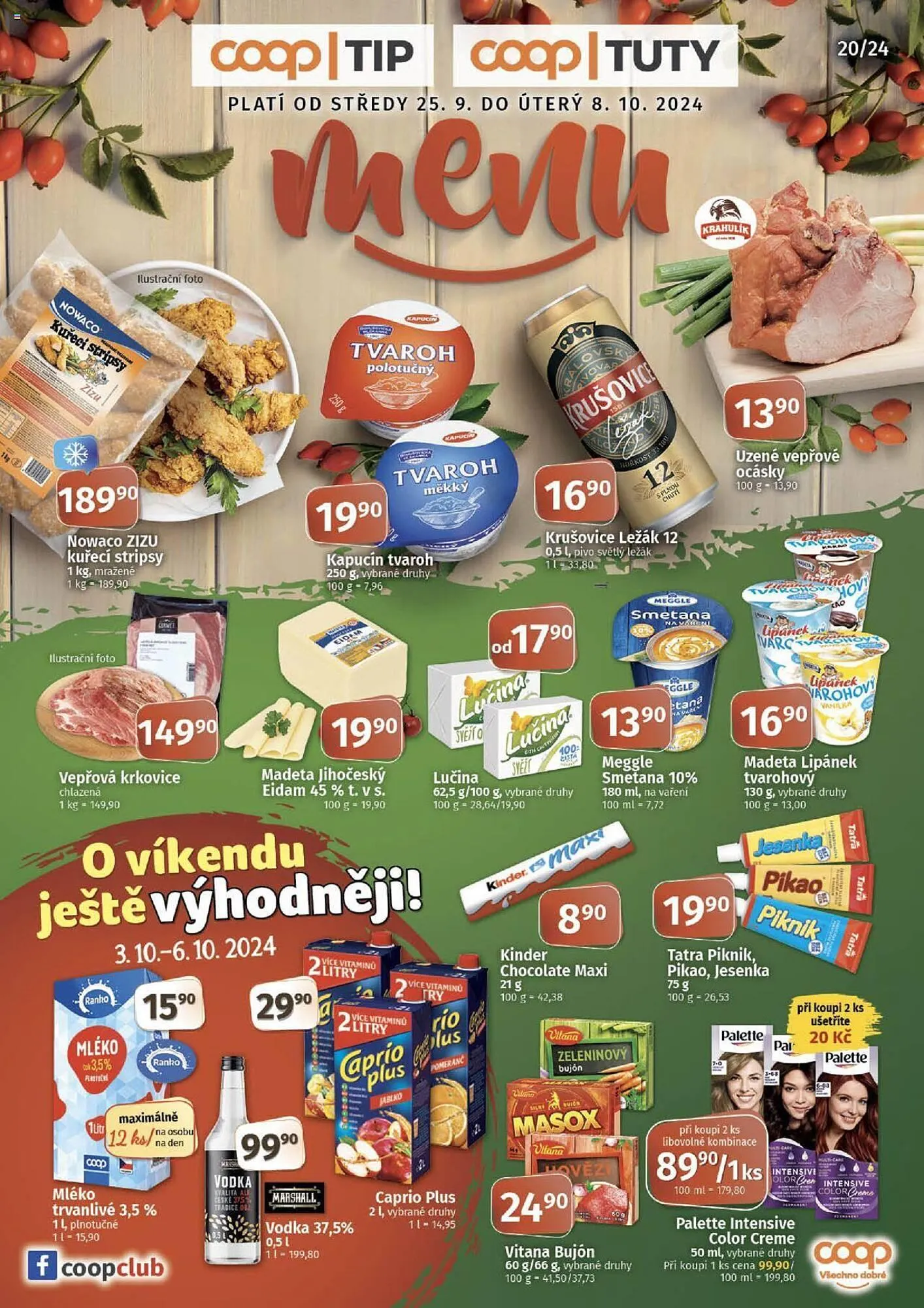 COOP TIP leták - 25. září 8. října 2024 - Page 1