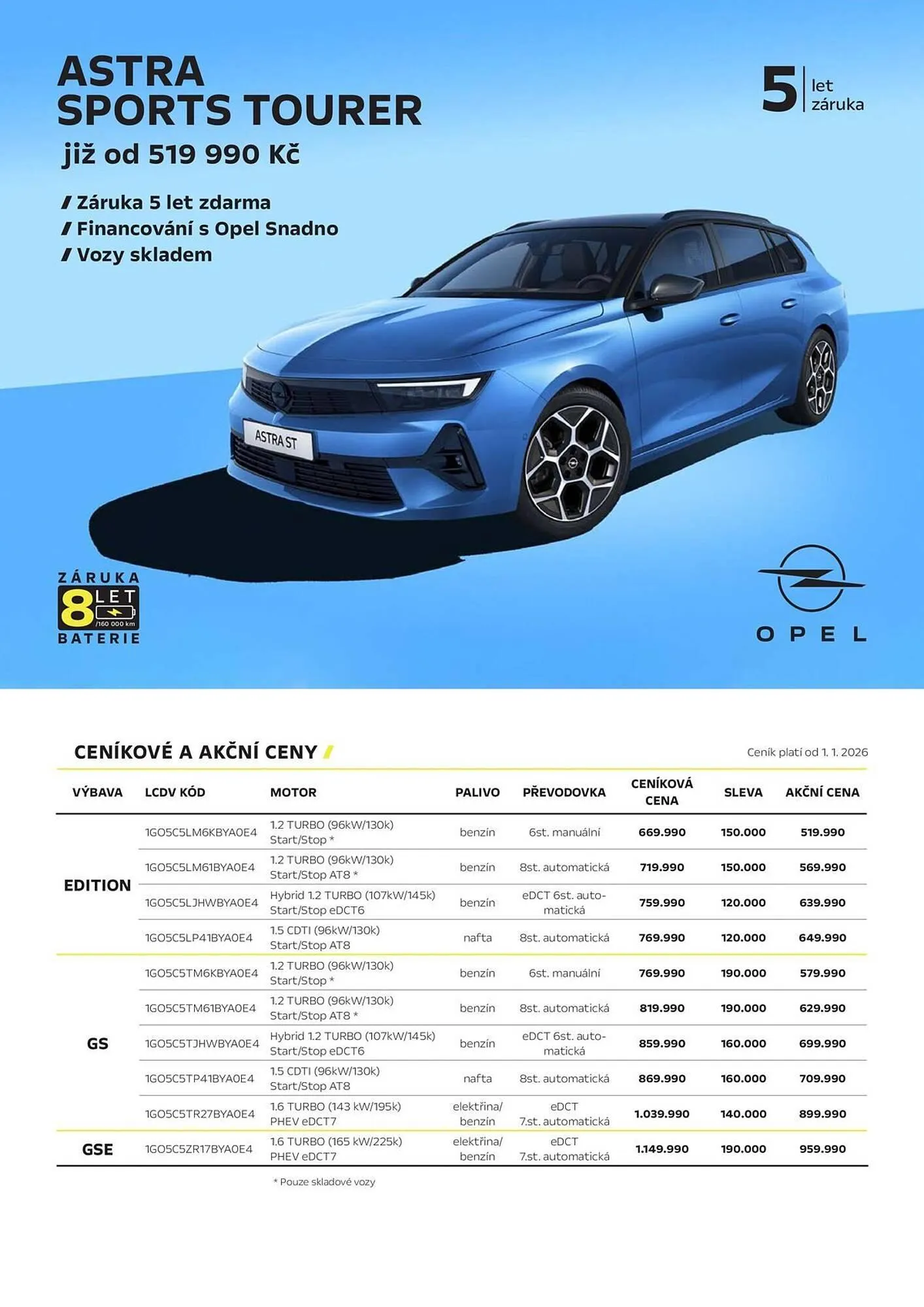 Opel leták - 23. ledna 31. března 2026 - Page 1